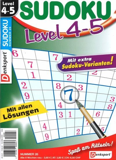 SUDOKU LEVEL 4-5 26/2021