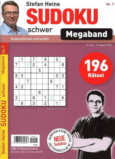 SUDOKU SCHWER MEGABAND 7/2022