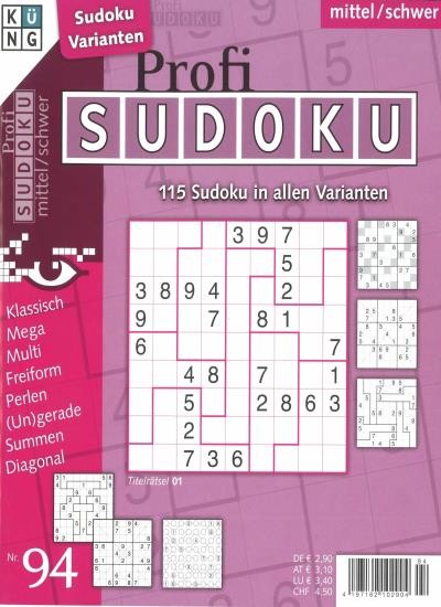 PROFI SUDOKU 94/2020