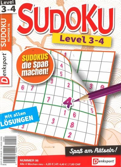 SUDOKU LEVEL 3-4 96/2025