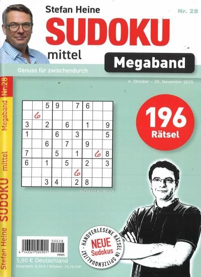 SUDOKU MITTEL MEGABAND Abo