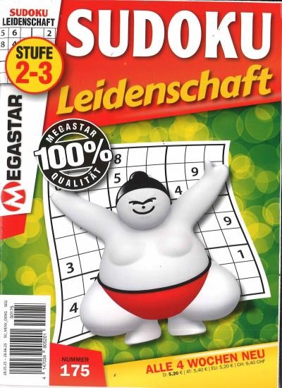 SUDOKU LEIDENSCHAFT 175/2025