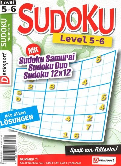SUDOKU LEVEL 5-6 71/2025