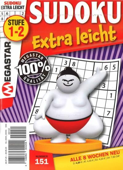 SUDOKU EXTRA LEICHT 151/2025