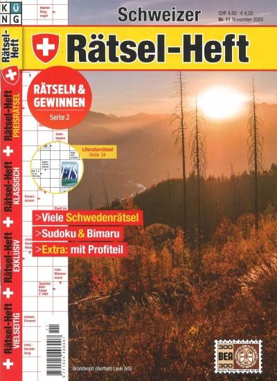 SCHWEIZER RÄTSEL-HEFT 11/2020