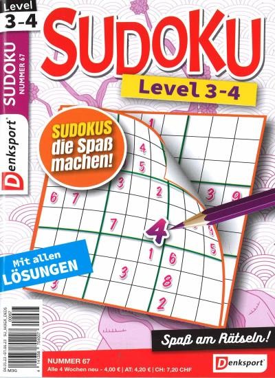 SUDOKU LEVEL 3-4 67/2023