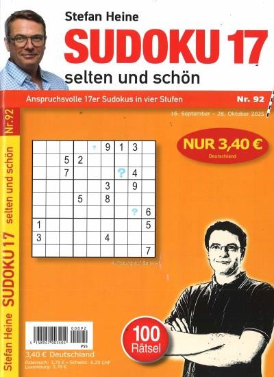 SUDOKU 17 92/2025