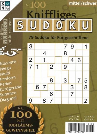 KNIFFLIGES SUDOKU 100/2021