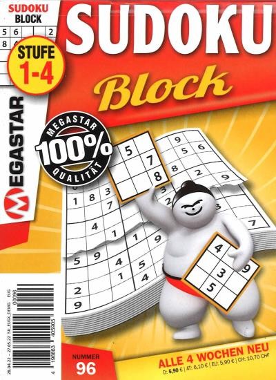 MEGASTAR SUDOKU BLOCK 96/2022