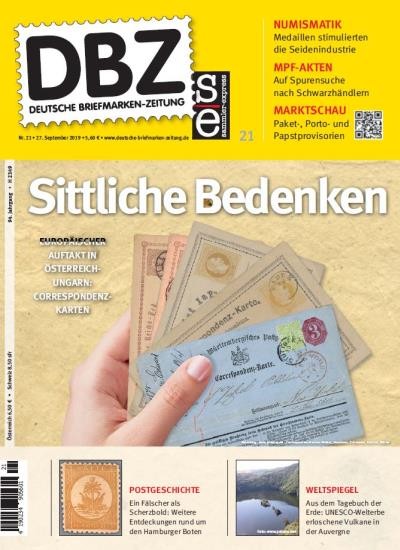 DBZ DEUTSCHE BRIEFMARKEN-ZEITUNG 21/2019