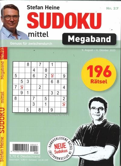 SUDOKU MITTEL MEGABAND 27/2025