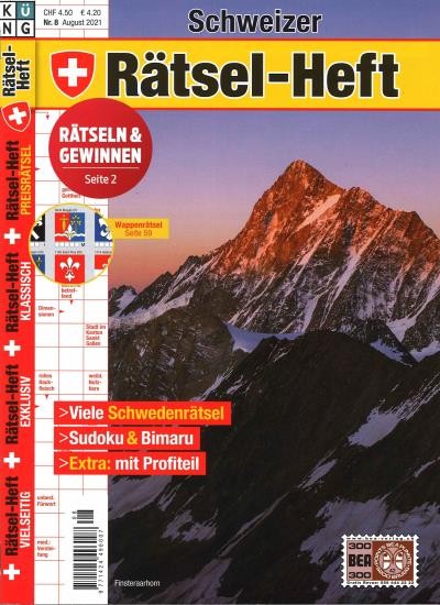SCHWEIZER RÄTSEL-HEFT 8/2021