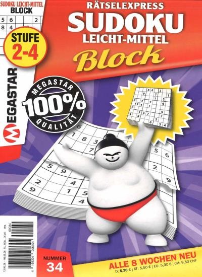SUDOKU BLOCK LEICHT-MITTEL Abo