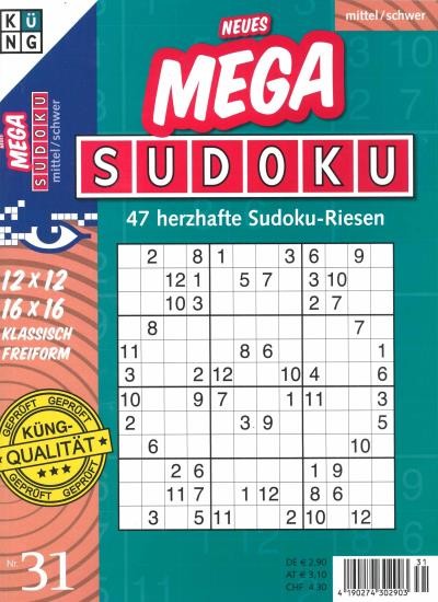 NEUES MEGA SUDOKU 31/2020