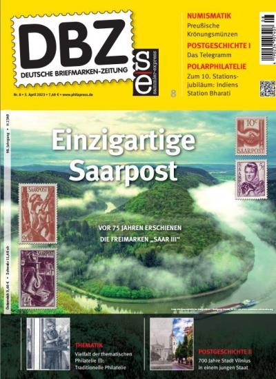 DBZ DEUTSCHE BRIEFMARKEN-ZEITUNG 8/2023