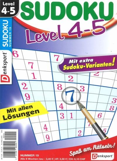 SUDOKU LEVEL 4-5 19/2020