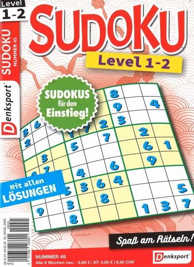 SUDOKU LEVEL 1-2 45/2023