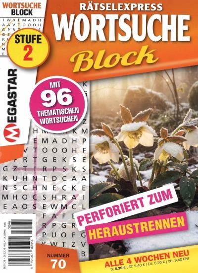 WORTSUCHE BLOCK 70/2026