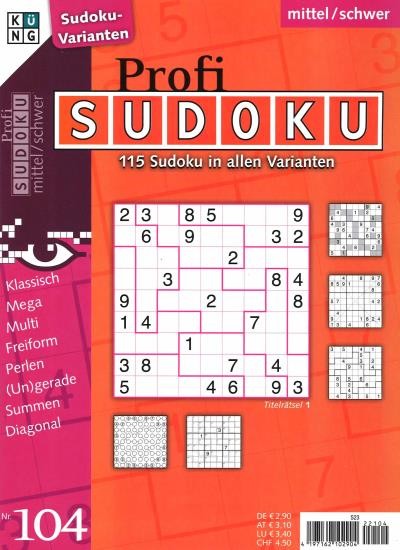 PROFI SUDOKU 104/2022
