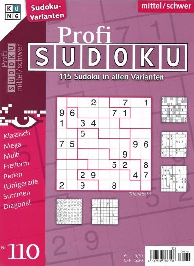 PROFI SUDOKU 110/2023