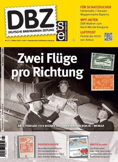 DBZ DEUTSCHE BRIEFMARKEN-ZEITUNG 4/2019