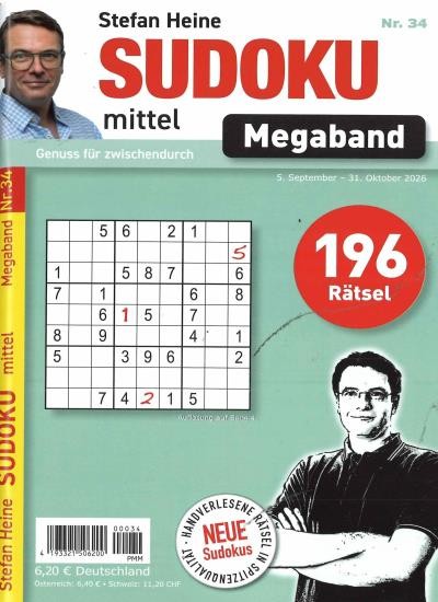 SUDOKU MITTEL MEGABAND 34/2026