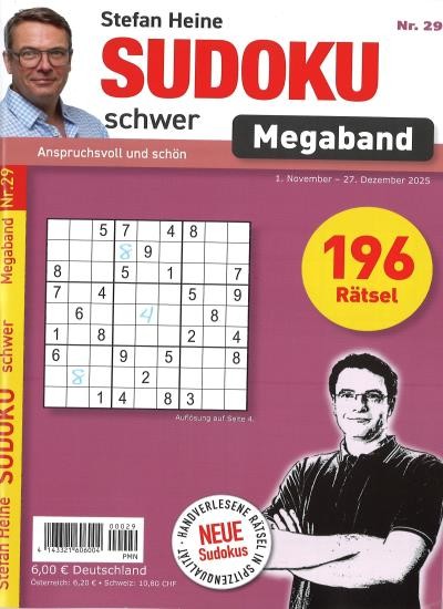 SUDOKU SCHWER MEGABAND Abo