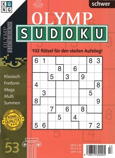 OLYMP SUDOKU 53/2021