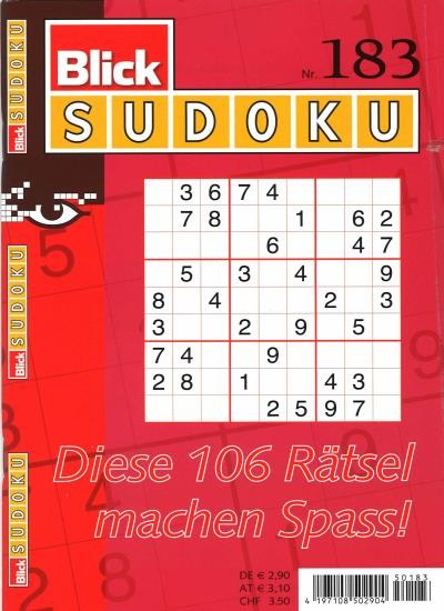 BLICK SUDOKU 183/2021