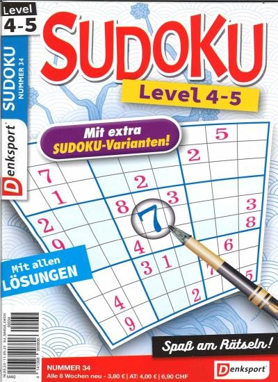 SUDOKU LEVEL 4-5 34/2023