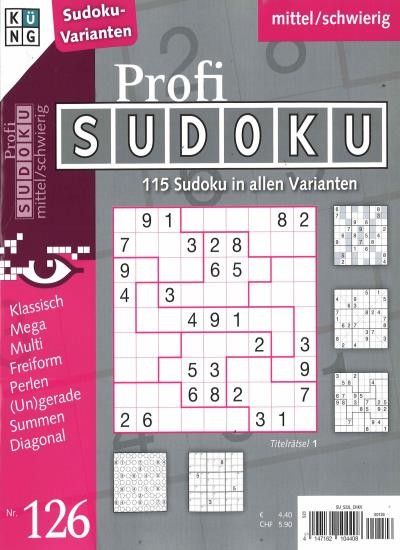 PROFI SUDOKU 126/2025