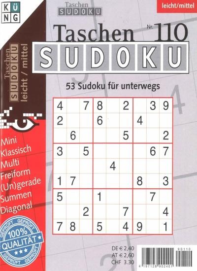 TASCHEN-SUDOKU 110/2020