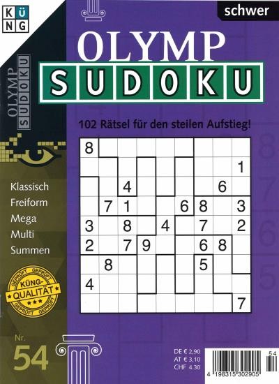 OLYMP SUDOKU 54/2021