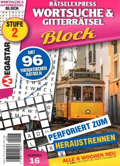WORTSUCHE & GITTERRÄTSEL BLOCK Abo