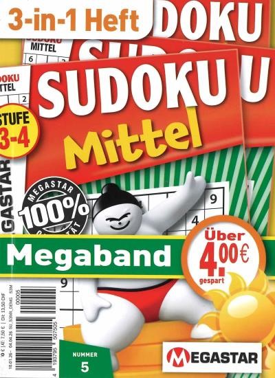 SUDOKU MITTEL MEGABAND 3 in 1 5/2026