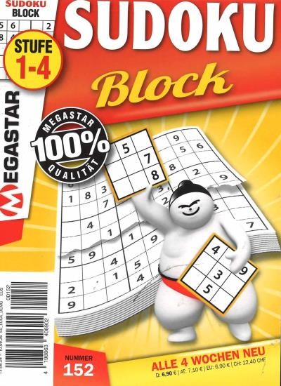 MEGASTAR SUDOKU BLOCK 152/2026