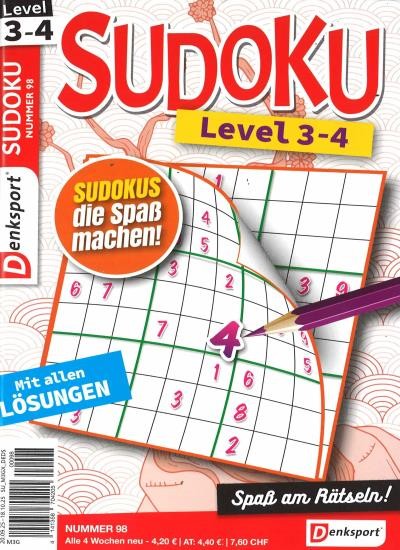 SUDOKU LEVEL 3-4 98/2025