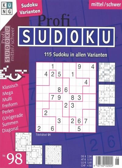 PROFI SUDOKU 98/2021