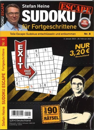 SUDOKU ESCAPE FORTGESCHRITTEN 8/2023