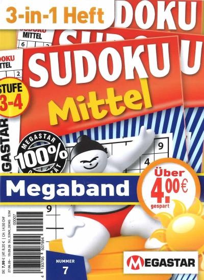 SUDOKU MITTEL MEGABAND 3 in 1 7/2026