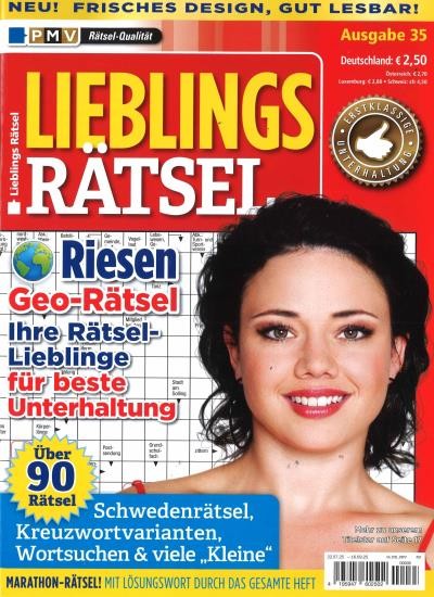 LIEBLINGS RÄTSEL 35/2025