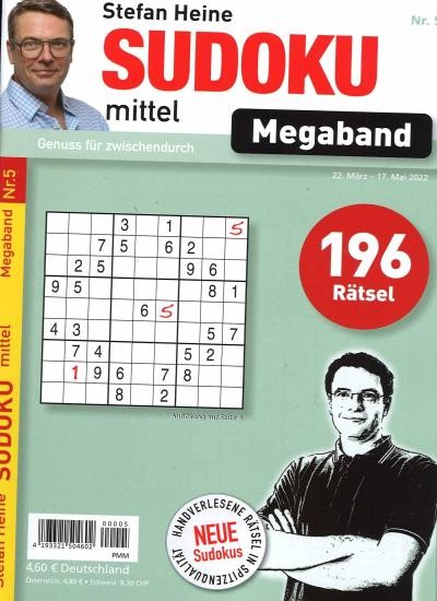 SUDOKU MITTEL MEGABAND 5/2022
