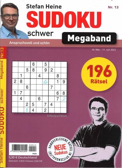 SUDOKU SCHWER MEGABAND 13/2023