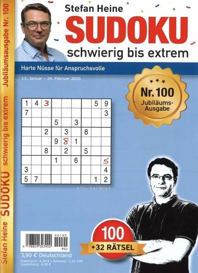 SUDOKU SCHWIERIG BIS EXTREM Abo