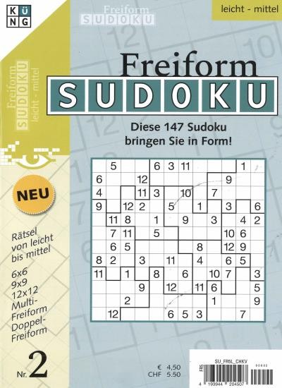 FREIFORM SUDOKU MAGAZIN 2/2026