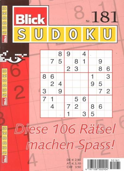 BLICK SUDOKU 181/2021