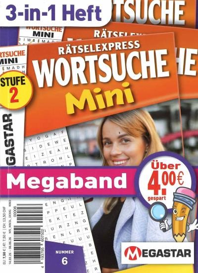 WORTSUCHE MINI MEGABAND 3 IN 1 6/2026
