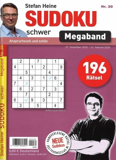 SUDOKU SCHWER MEGABAND Abo