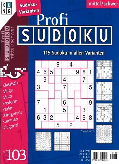 PROFI SUDOKU 103/2021