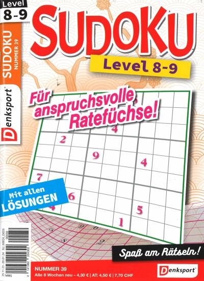 SUDOKU LEVEL 8-9 39/2023